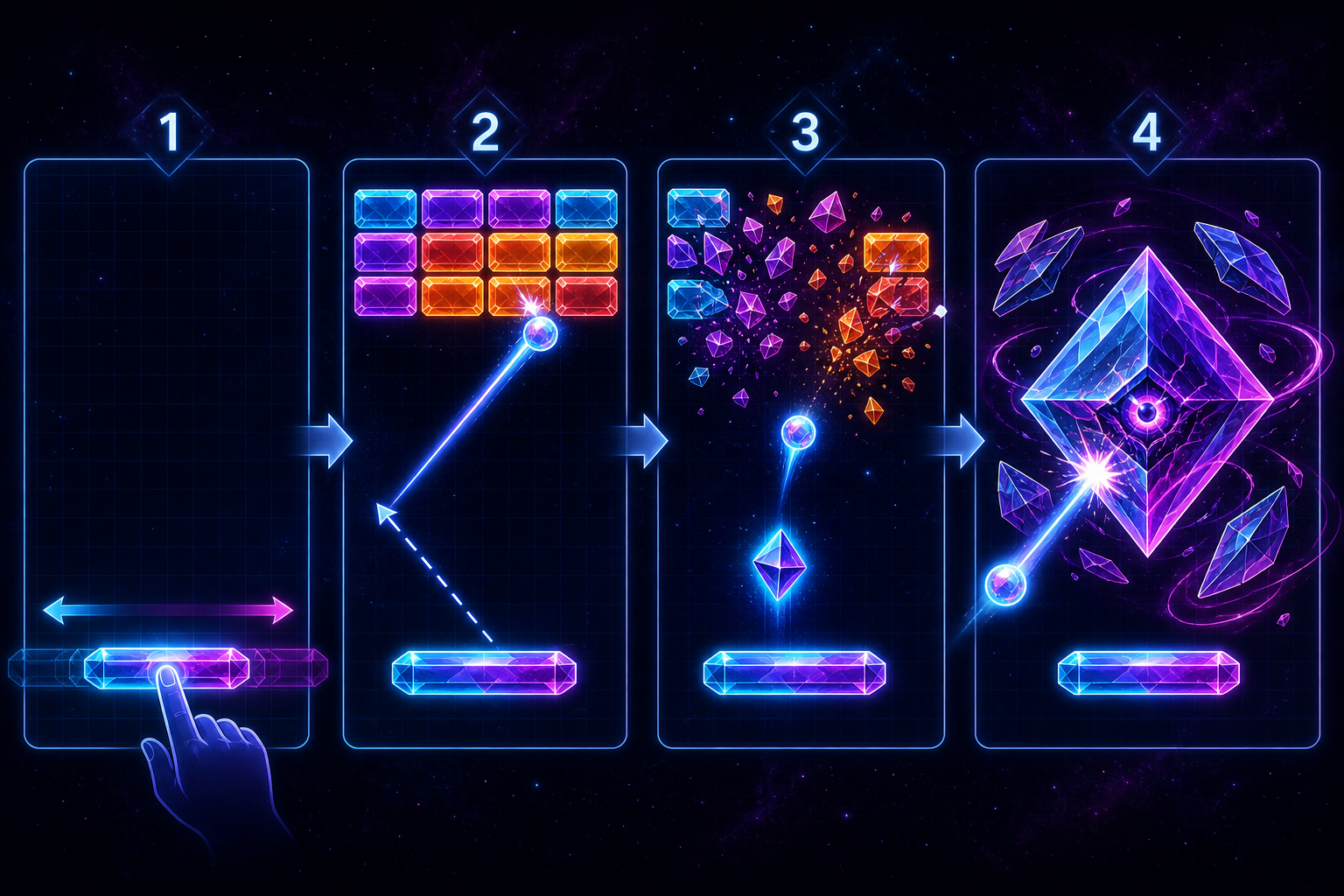 Guía de Prism Breaker Infinite con plataforma, bloques, poderes y jefe